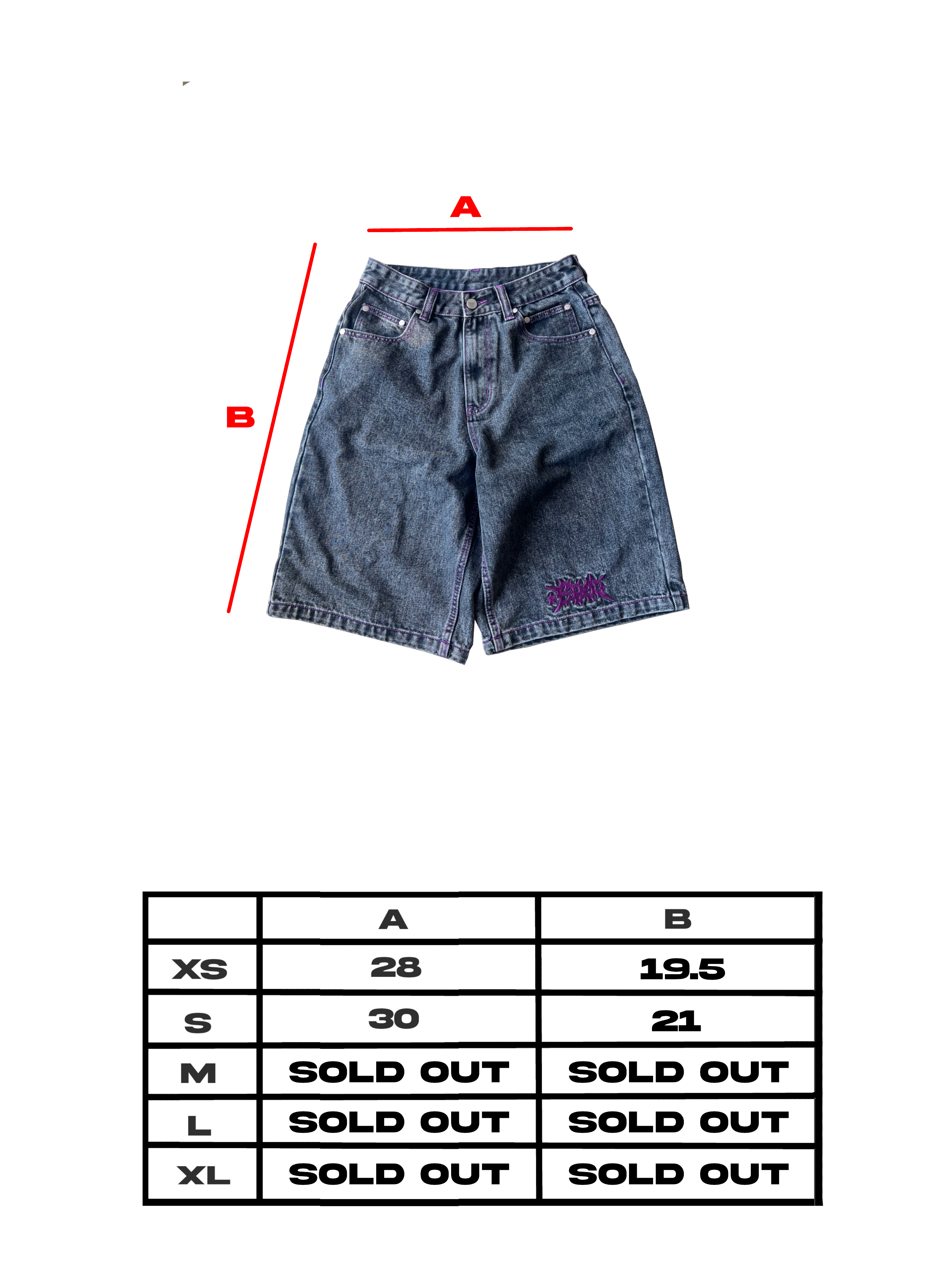 Washed jorts V1